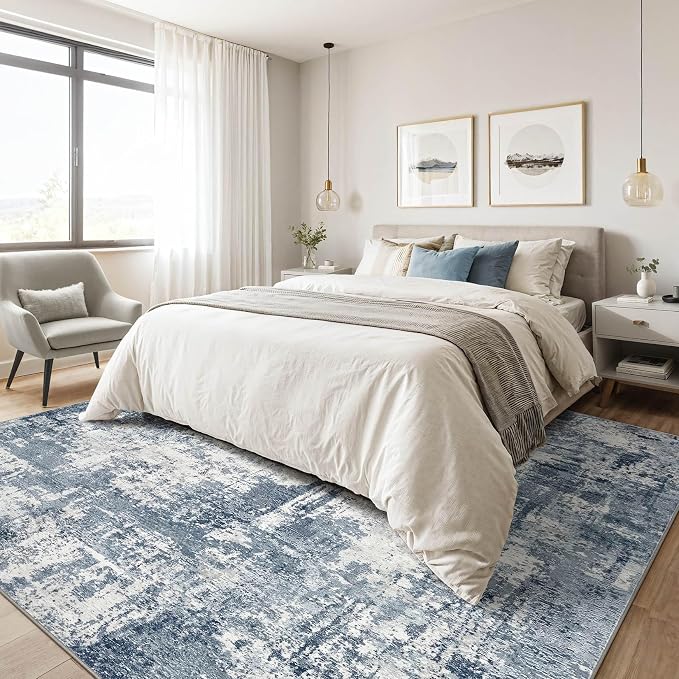 10X14 Area Rugs Living Room: Washable Large Abstract Soft Rug Stain Resistant - Image 4