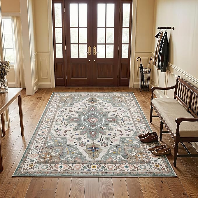 HOOBRO Washable Rug 6 x 9 Area Rugs - Image 7