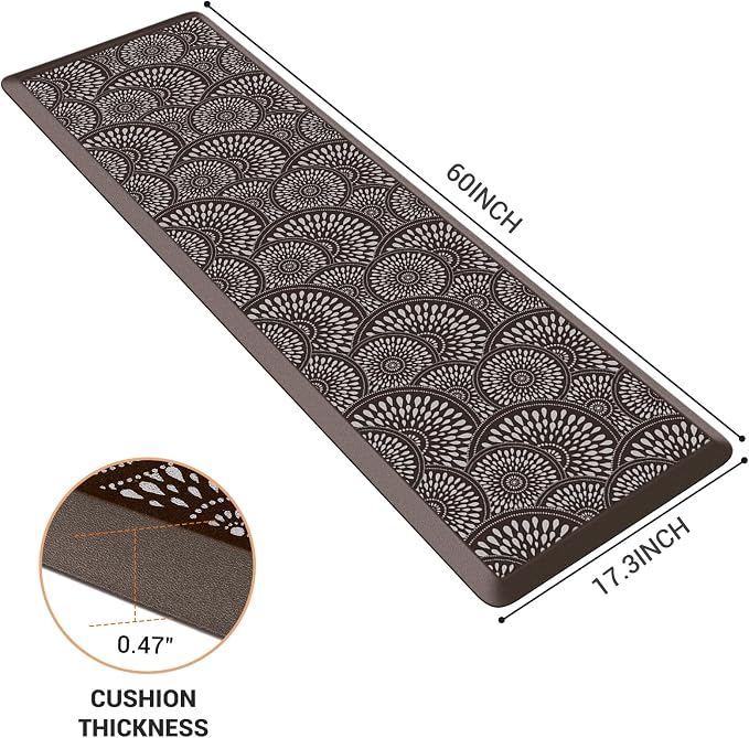 Mattitude Kitchen Mat, 17.3x60in Heavy Duty Ergonomic Comfort Foam Standing - Image 2