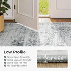 Washable Grey White Area Rugs 6x9 - Image 4