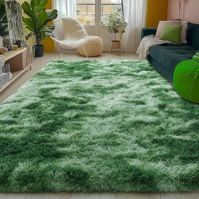 Area Rugs for Living Room 6x9, Ultra Soft Fluffy Rug for Bedroom, Modern Shaggy - Image 2