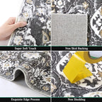 HEBE Hallway Runner Rug 2'8''x14' Washable Vintage Distressed Area Rugs Non - Image 3