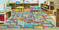 Capslpad Sky Blue Car Road Kid Rug Carpet Playmat by CapslpadDirect