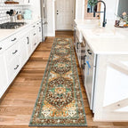 Yamaziot Washable Runner Rug, 2x10 Non-Slip Boho Vintage Hallway Rug Runner - Image 8