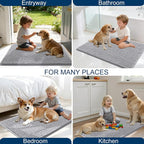 OLANLY Dog Door Mat for Muddy Paws 44x32, Ultra Absorbent Chenille Mud Doormat - Image 8