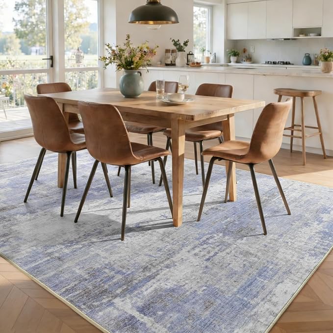 4x6 Ft Area Rugs for Living Room, Soft Non-Slip Washable Rugs Modern Abstract - Image 9