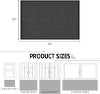 Front Door Mat 35"x23", Heavy Duty Low Profile Door Mat Indoor Entrance - Image 2