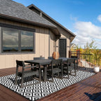 Outdoor Patio Plastic Straw Rug - Image 5