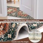 Yamaziot Washable Area Rug, 2x3 Small Entryway Rug Non-Slip Boho Vintage Rug - Image 4