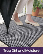 DEXI Ultra Thin Door Mat Indoor Entrance 36x56, Non Slip Rubber Backed Entryway - Image 7