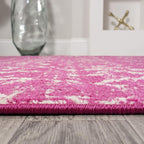 JONATHAN Y Boho Vintage Diamond Fuchsia/Ivory Runner Rug 2X8 ft, Moroccan Hype - Image 7
