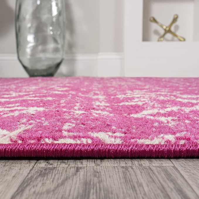 JONATHAN Y Boho Vintage Diamond Fuchsia/Ivory Runner Rug 2X8 ft, Moroccan Hype - Image 7