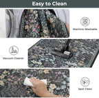 GRANNY SAYS Boho Kitchen Rug Sets of 3, Non Slip Washable Faux Wool Kitchen Mats - Image 4