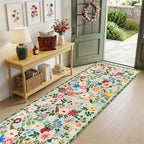 Runner Rug for Entryway: 2.6x14 Kitchen Rugs Non Slip Washable Ultra-Thin Soft - Image 2