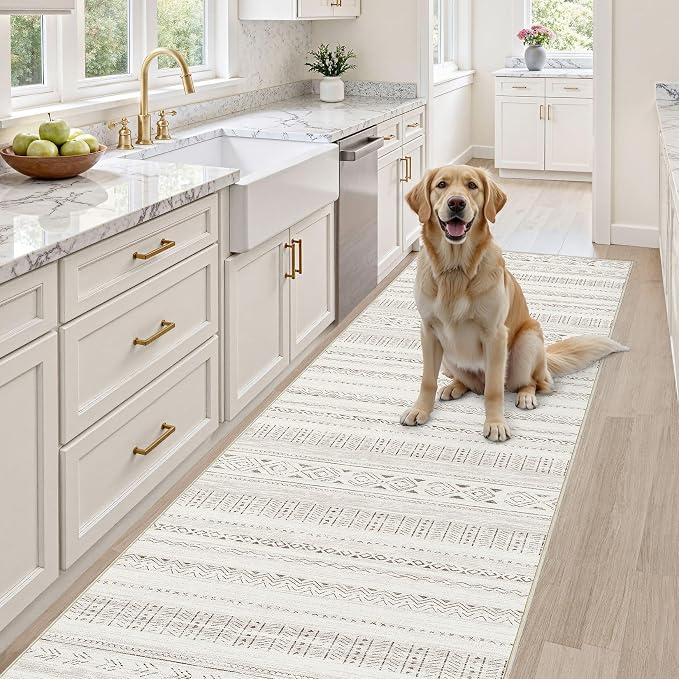 cotiled Hallway 2.6x8 Runner Rugs: Washable Boho Rugs - Image 4