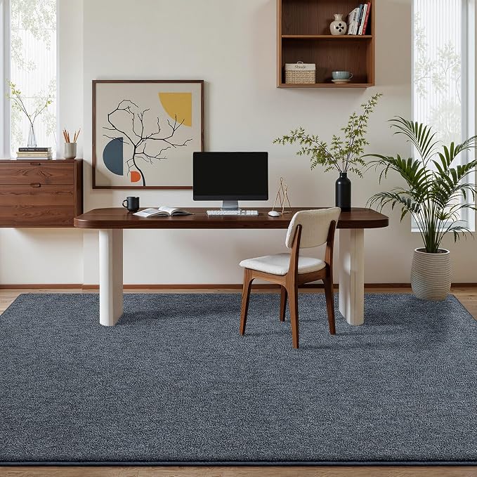 Pettop 4x6 Blue Grey Area Rugs for Living Room Bedroom, Thickened Memory-Foam - Image 4