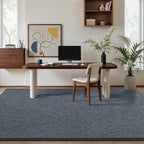 Pettop 6x9 Blue Grey Area Rugs for Living Room Bedroom, Thickened Memory-Foam - Image 4