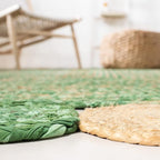 SAFAVIEH Cape Cod Collection 5' x 8' Green/Natural CAP201Y Handmade Boho - Image 4