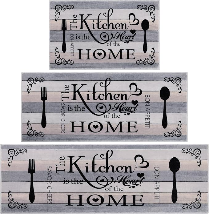 Vaukki Boho Kitchen Rug Sets 3 Pieces, Washable Kitchen Mats - Image 9