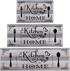 Vaukki Boho Kitchen Rug Sets 3 Pieces, Washable Kitchen Mats - Image 9