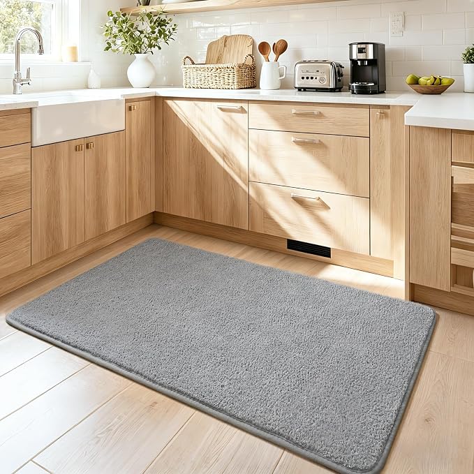 Keeko 2x3 Grey Area Rugs for Bedroom Living Room, Soft Modern Indoor Throw Rugs - Image 8