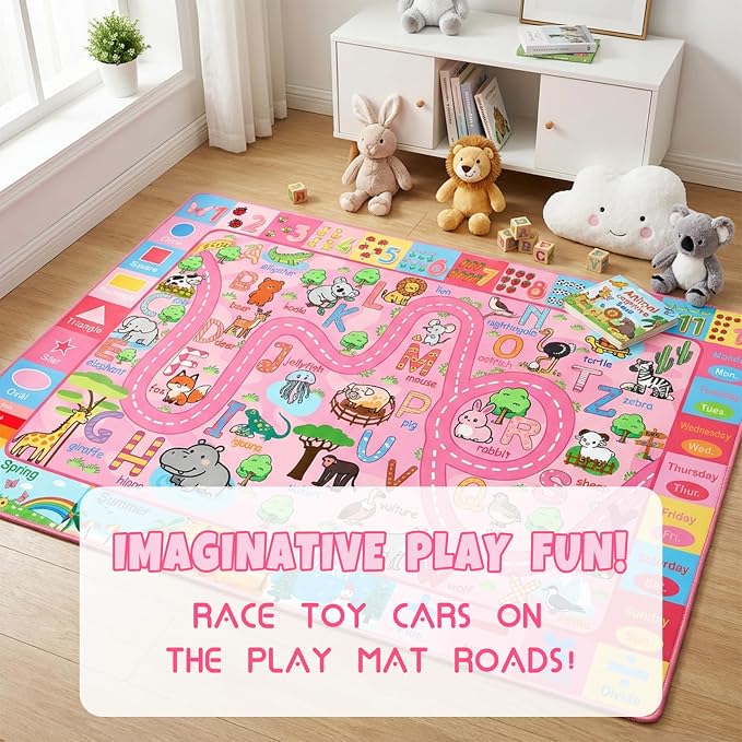 2.5x4 ft ABC Rug for Kids Room Nursery Classroom Rug, Kids Rugs for Playroom - Image 7