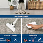 GarveeHome Scalloped Washable Runner Rug 2x8 Runner Modern Non Slip Kitchen - Image 4