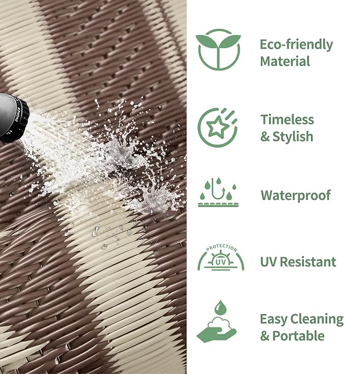 GENIMO Outdoor Rug for Patio Clearance - Image 6