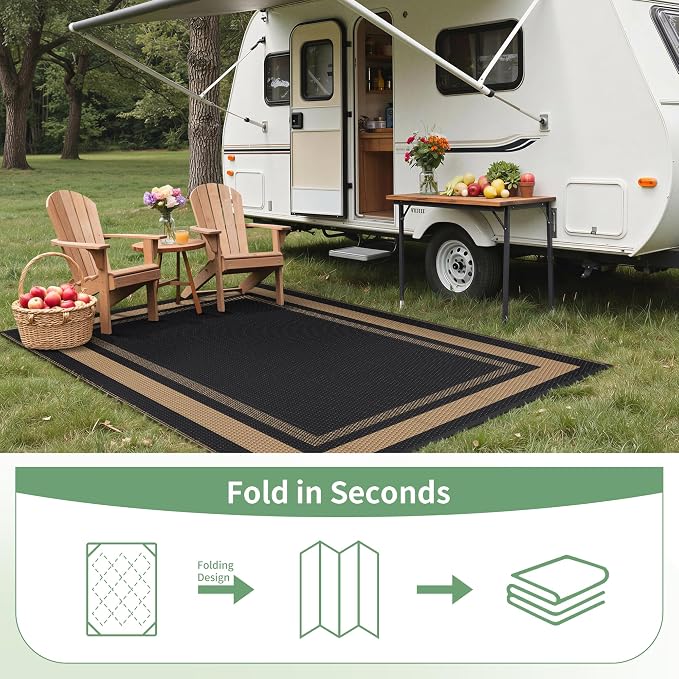 GENIMO 6' x 9' Outdoor Rug Waterproof - Image 8
