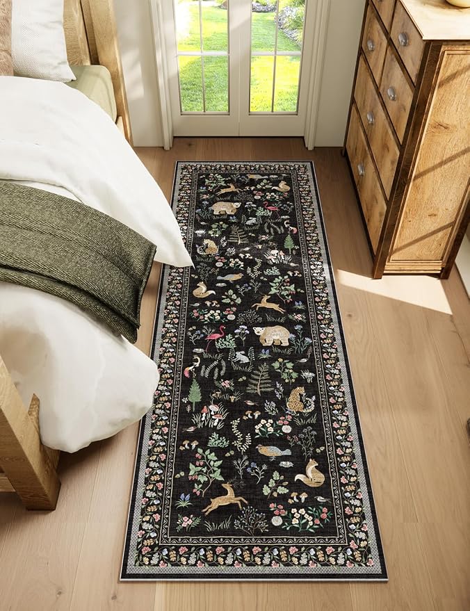 Machine Washable Kitchen Runner Rugs: 2'x6' Entryway Rug Non Slip Low Pile - Image 9