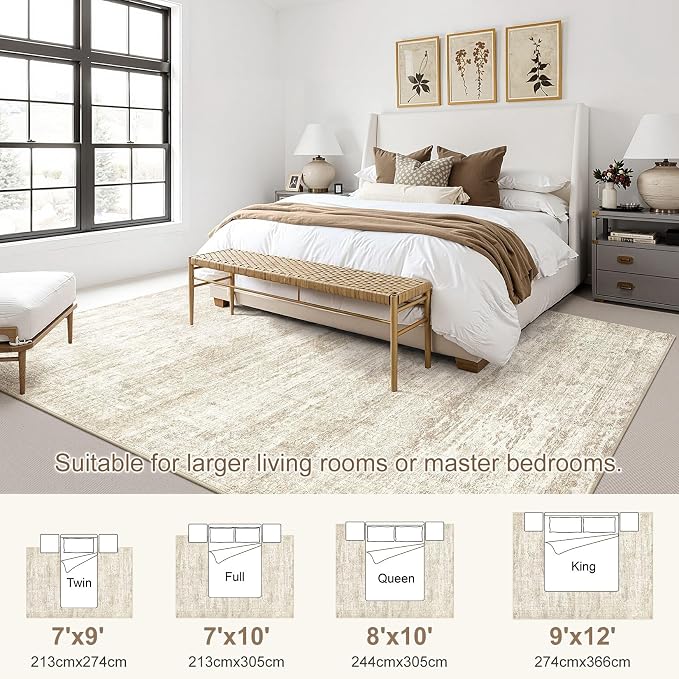 UERMEI 7x9 Area Rug Living Room Rugs - Image 4