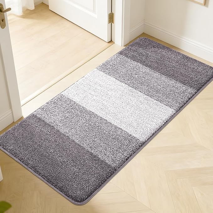 Kitinjoy Indoor Outdoor Door Mat, 50x30 Non-Slip Absorbent Dirt Trapper by Kitinjoy
