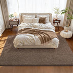 Pettop 5x7 Brown Area Rugs for Living Room Bedroom, Thickened Memory-Foam Throw - Image 3