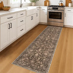 KILOCOCO Hallway Runner 2x7 Rug Runner Washable Kitchen Runners Printed Floral - Image 2