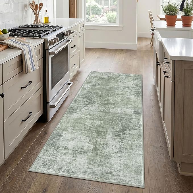 IOHOUZE Abstract Runner Rug 3x6 Ft Washable Runners - Image 2