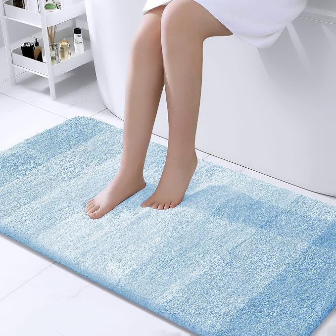 OLANLY Large Bathroom Rugs Mat 40x24, Extra Soft Absorbent Microfiber Bath Rugs by OLANLY