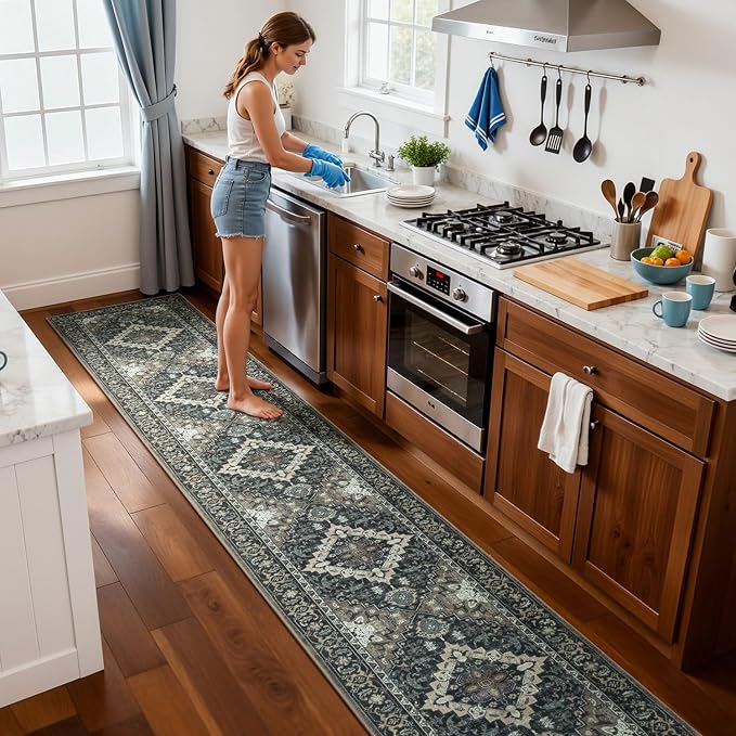 Lessymo Washable Long Runner Rug - Image 2