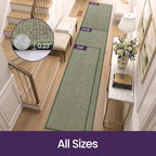 DEX Hallway Runner Rug 2x6, Non Slip Rubber Backing Inside Entryway Carpet - Image 2