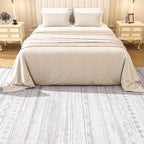 4x6 Area Rugs for Living Room Machine Washable Rug Distressed Indoor Carpet - Image 3