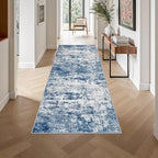 Washable Area Rug 3x8 Entryway Rug: Washable Modern Abstract Soft Thin Rug - Image 4