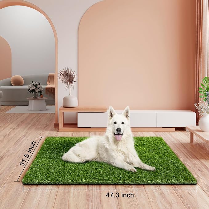 CooZero Artificial Grass, 47.3"x31.5" Professional Dog Grass Mat, Potty - Image 2