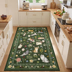 Unirea 3x5 Dark Green Cat Area Rug - Image 6