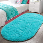 LOCHAS Bedroom Rug 2.6' x 5.3', Soft Oval Throw Rugs Carpet - Image 4