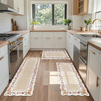Vaukki Boho Kitchen Rug Sets 3 Pieces, Washable Kitchen Mats - Image 7