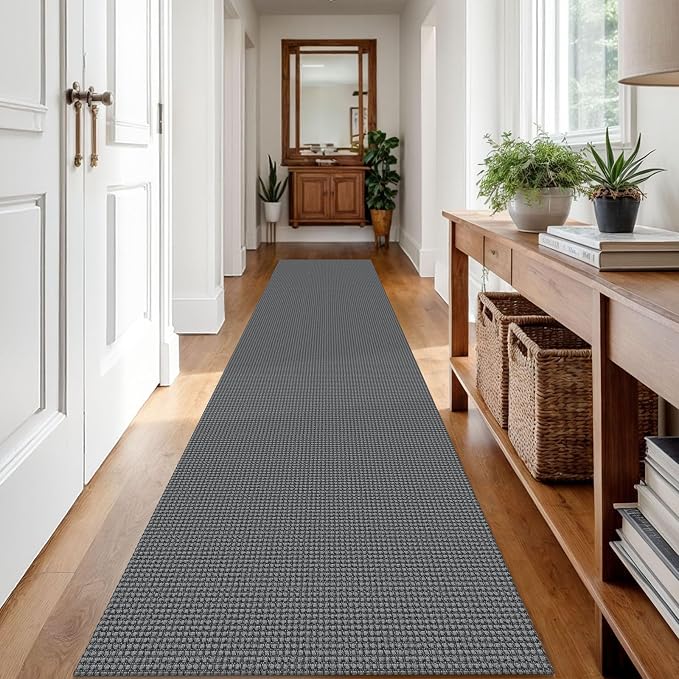 IOHOUZE Washable Runner Rug 2.6x12 Non Slip Rubber Backed Extra Long Hallway - Image 8