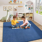 Amearea 4x4 Square Area Rugs for Bedroom Living Room, Modern Blue Thickened - Image 6