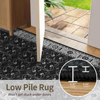 Rugxara 8x10 Washable Area Rug for Living Room, Extra Large Black Vintage Boho - Image 7