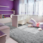 Andecor Soft Fluffy Bedroom Rugs, 8 x 10 Feet Indoor Shaggy Plush Area Rug - Image 3