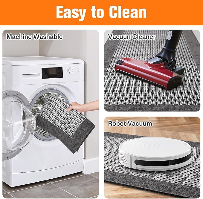 StepRite Kitchen Mats for Floor, Non-Slip Kitchen Rugs Set of 2 PCS, Super - Image 5