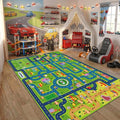 yongjoy Car Rug Road Map Area Rug, Colorful Car-Themed Design, Soft Low-Pile by Yongjoyalwaysstandsbyyou